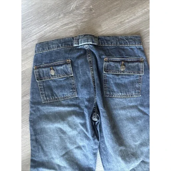 Paris Blues Jeans Vintage Y2K Low Rise USA Flare Bell Bottom Deadstock NWT Sz 1
